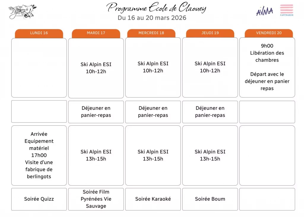 Ecole de Claouey- du 16 au 20 mars 2026 (1)